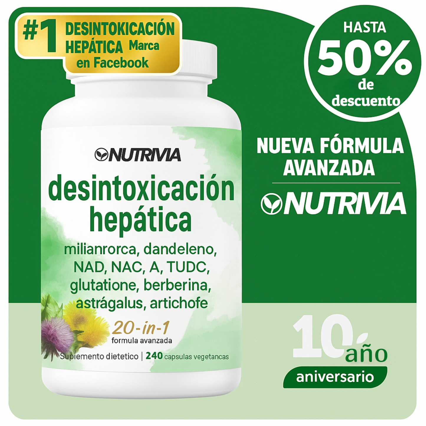 NUTRIVIA DESINTOXICACIÓN HEPÁTICA